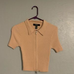 forever 21 brown crop top